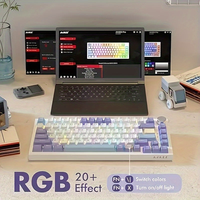 Wired Mechanical Gaming Keyboard with Volume Knob, South-Backlit LED