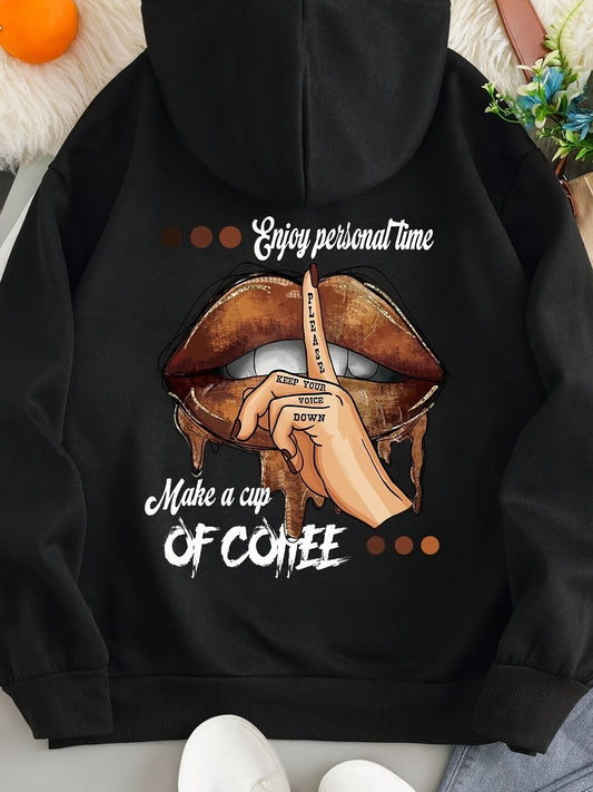 Women's Graphic Vintage Hoodie, Polyester Good Quality Hoodie