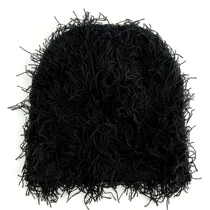 Winter Fuzzy Hat, Y2k Street Style Beanie Hat