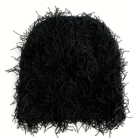 Winter Fuzzy Hat, Y2k Street Style Beanie Hat