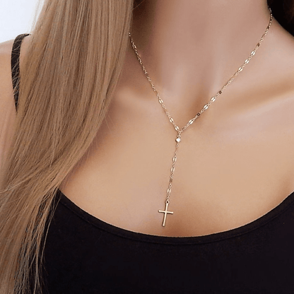 Vintage Style Women's Necklace Exquisite Cross Pendant Necklace Jewelry