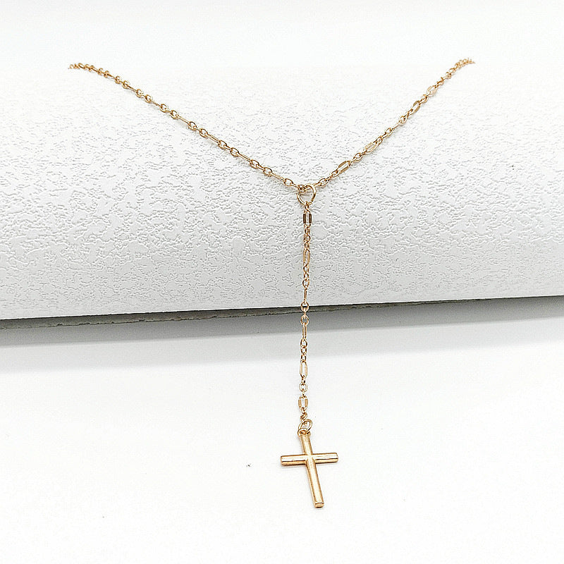 Vintage Style Women's Necklace Exquisite Cross Pendant Necklace Jewelry