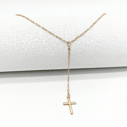 Vintage Style Women's Necklace Exquisite Cross Pendant Necklace Jewelry
