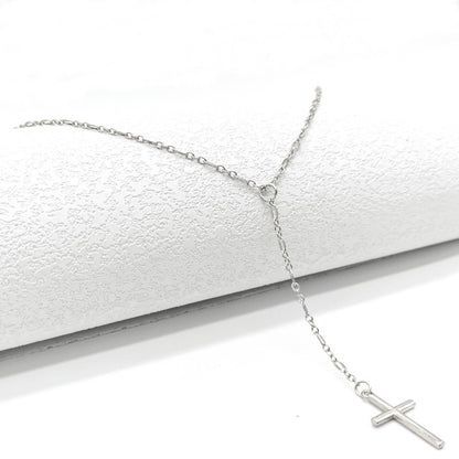 Vintage Style Women's Necklace Exquisite Cross Pendant Necklace Jewelry