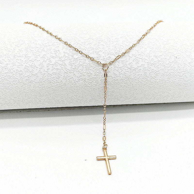 Vintage Style Women's Necklace Exquisite Cross Pendant Necklace Jewelry