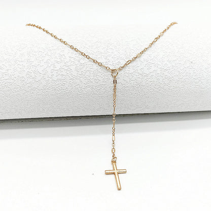 Vintage Style Women's Necklace Exquisite Cross Pendant Necklace Jewelry