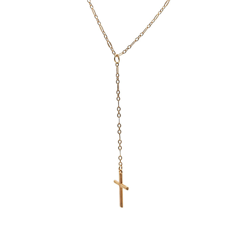 Vintage Style Women's Necklace Exquisite Cross Pendant Necklace Jewelry