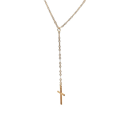 Vintage Style Women's Necklace Exquisite Cross Pendant Necklace Jewelry