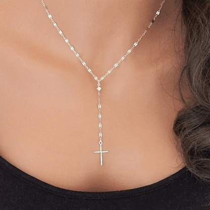 Vintage Style Women's Necklace Exquisite Cross Pendant Necklace Jewelry