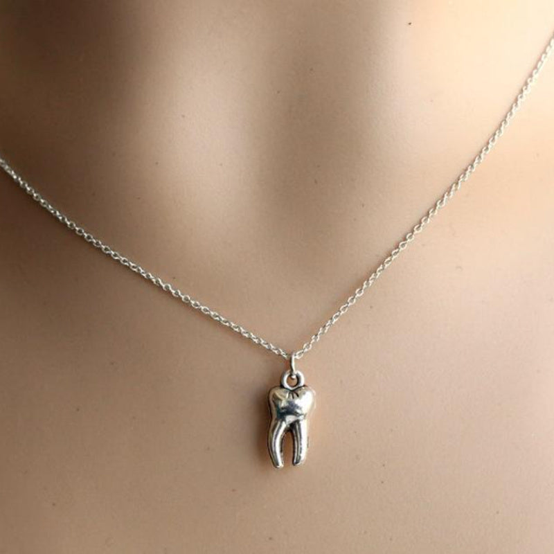 1pc Teeth Pendant Necklace