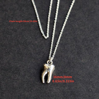 1pc Teeth Pendant Necklace