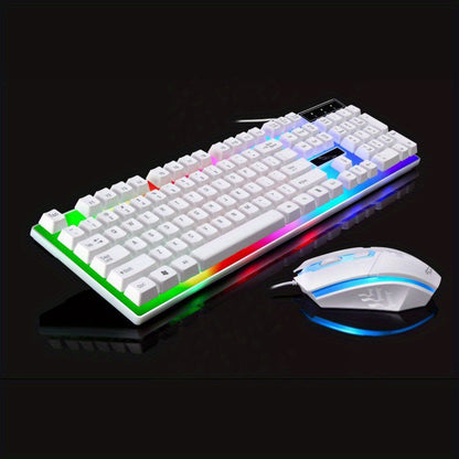 Wired Keyboard and Mouse Combo - Mechanical Feel