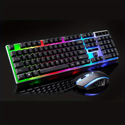Wired Keyboard and Mouse Combo - Mechanical Feel
