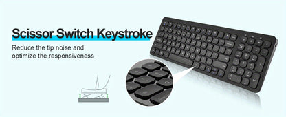 LeadsaiL Wireless Keyboard and Mouse Combo, Wireless USB Mouse and Computer Keyboard Set