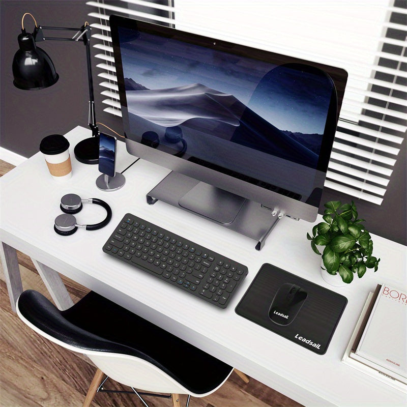 LeadsaiL Wireless Keyboard and Mouse Combo, Wireless USB Mouse and Computer Keyboard Set