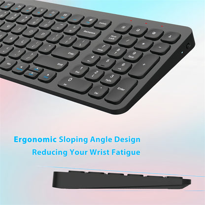 LeadsaiL Wireless Keyboard and Mouse Combo, Wireless USB Mouse and Computer Keyboard Set