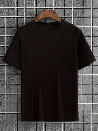 ANGEL Men's Graphic Design Crew Neck Active T-shirt, Comfy Tee