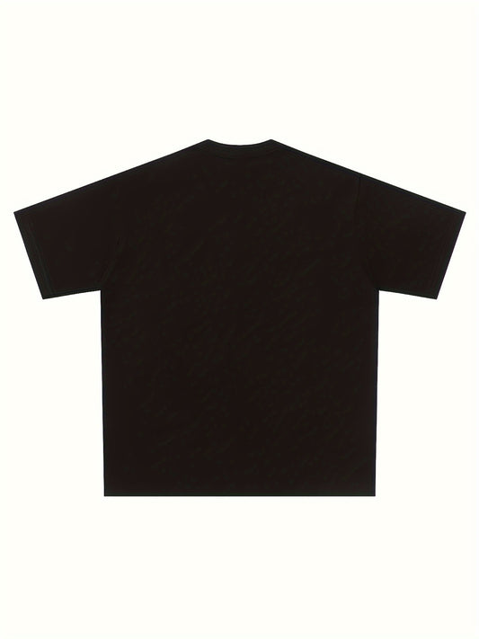 Y2K Graphic Print T-shirt, Casual Short Sleeve Crew Neck Top