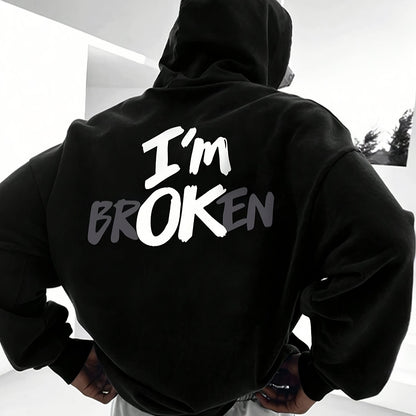 Men's Graphic Fashion Trend Hoodie Polyester