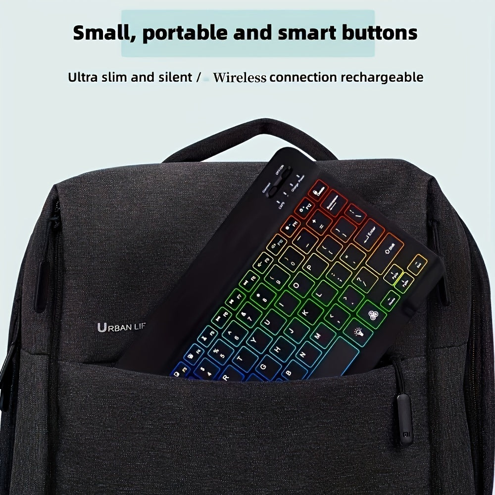 Rainbow RGB Wireless Keyboard - Rechargeable Wireless Keyboard