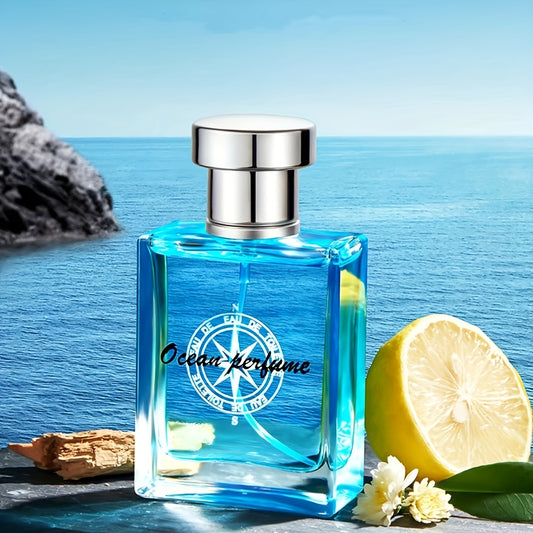 50ml Ocean Pheromones Cologne - Long-Lasting, Light, Fresh, Natural Fragrance for Men,  1.7 Fl. Oz