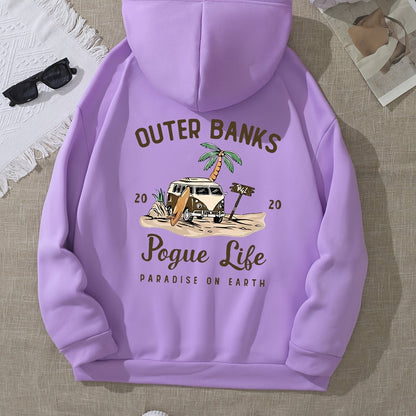 Hoodie - Long Sleeve Sweatshirt Soft and Cozy Women's