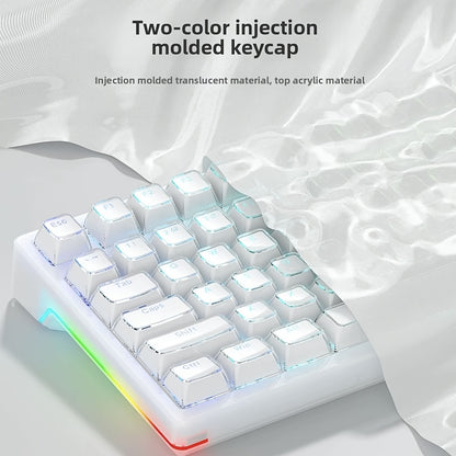 Crystal Keycaps Small Transparent Pudding Crystal Keycaps Engraved, Suitable for Mechanical Keyboards,