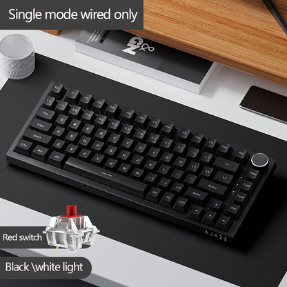 Wired Mechanical Gaming Keyboard with Volume Knob, South-Backlit LED