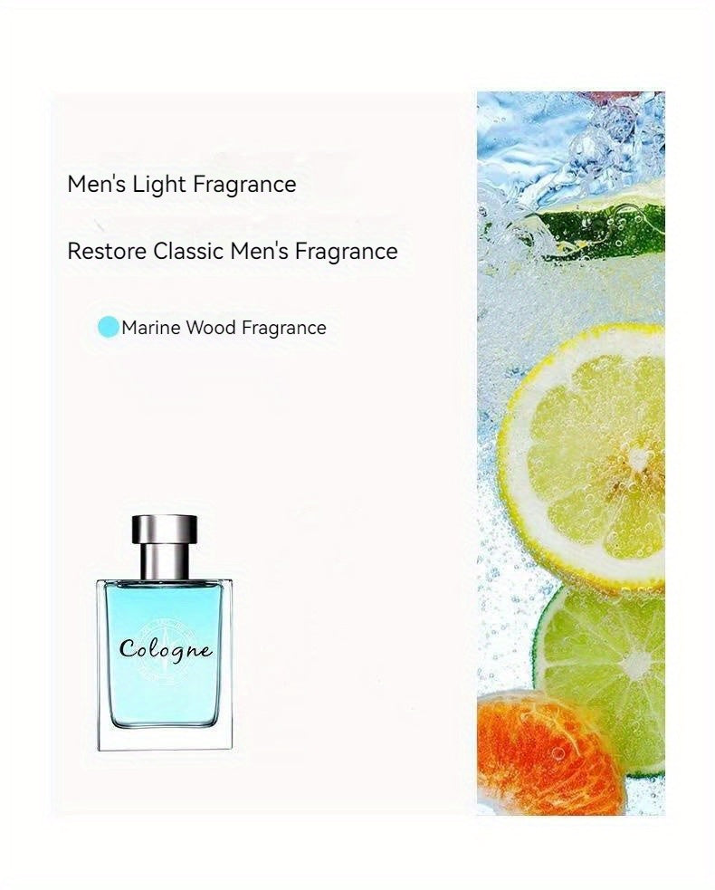 50ml Ocean Pheromones Cologne - Long-Lasting, Light, Fresh, Natural Fragrance for Men,  1.7 Fl. Oz