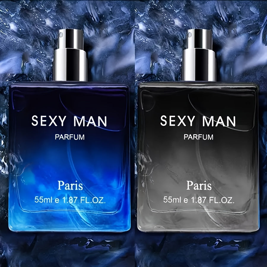 55ml Long-Lasting Eau De Parfum for Men - Refreshing Cologne Perfume with Seductive Scent,