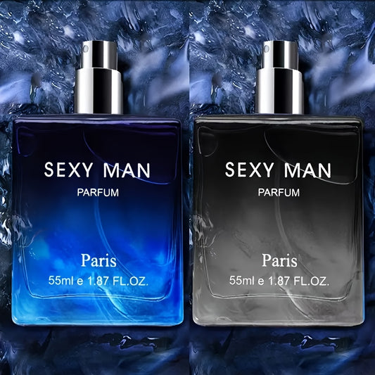 55ml Long-Lasting Eau De Parfum for Men - Refreshing Cologne Perfume with Seductive Scent,