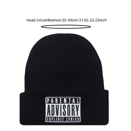 Graphic Beanie Solid Color Simple Beanies Casual Elastic Lightweight Skull Cap