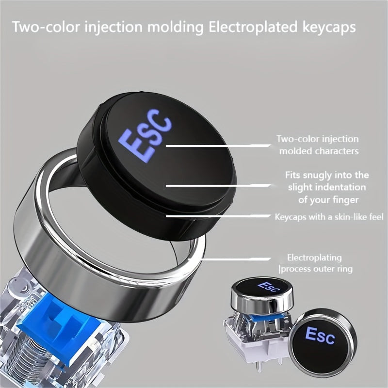 34 Kinds Of Lighting Effects, Real Mechanical Keyboard, Mouse, High Looks, USB, Wired