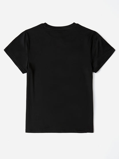 Women's Cat Graphic Tee - Casual Short Sleeve Crew Neck Top