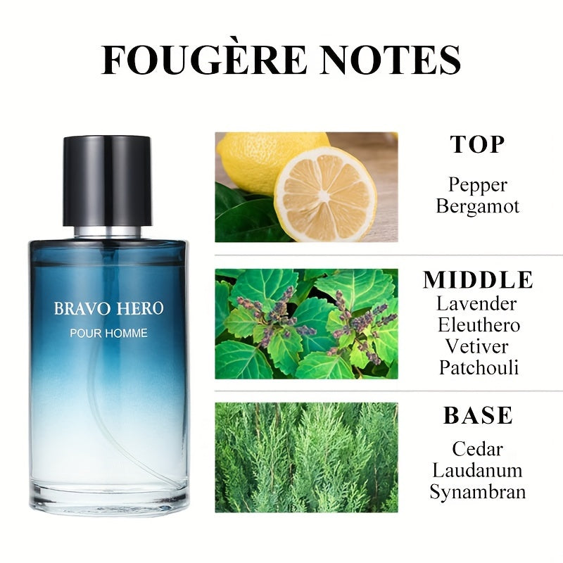 100ml Mens Cedarwood Cologne - Aromatic and Refreshing Everyday - Long-Lasting Scent,
