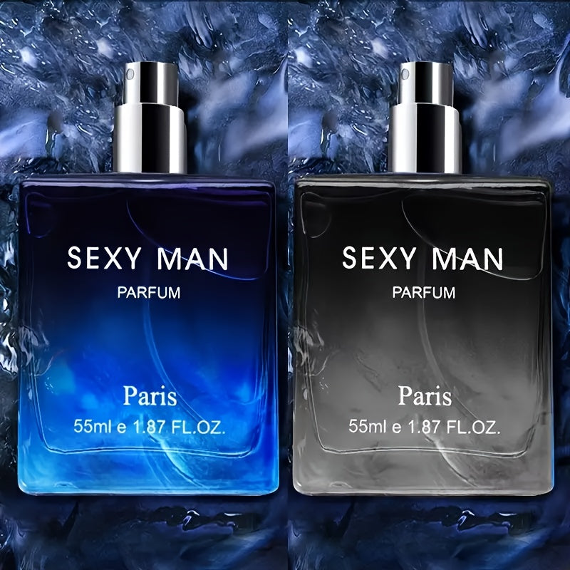 55ml Long-Lasting Eau De Parfum for Men - Refreshing Cologne Perfume with Seductive Scent,