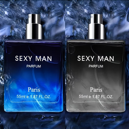 55ml Long-Lasting Eau De Parfum for Men - Refreshing Cologne Perfume with Seductive Scent,