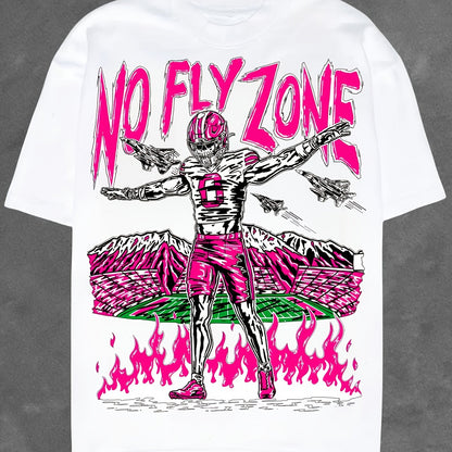 NO FLY ZONE Men's Graphic T-Shirt - Casual Short Sleeve Crew Neck Tee