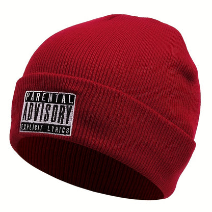 Graphic Beanie Solid Color Simple Beanies Casual Elastic Lightweight Skull Cap