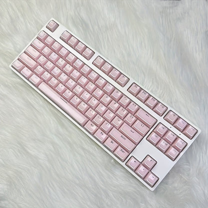 Crystal Keycaps Small Transparent Pudding Crystal Keycaps Engraved, Suitable for Mechanical Keyboards,