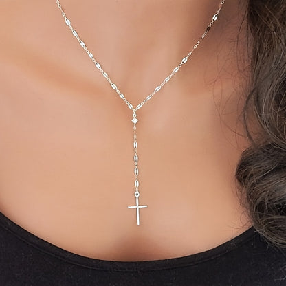 Vintage Style Women's Necklace Exquisite Cross Pendant Necklace Jewelry