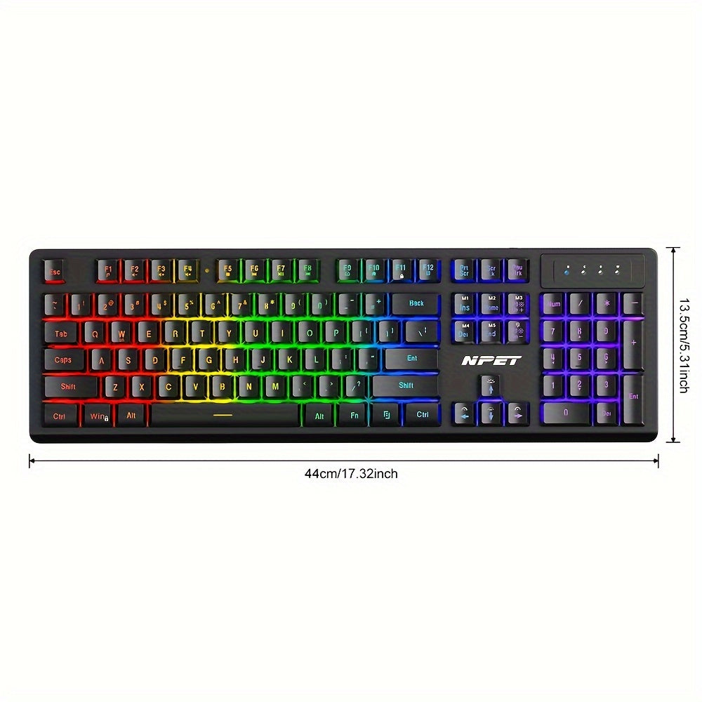 Wired Gaming Keyboard, LED Backlit,