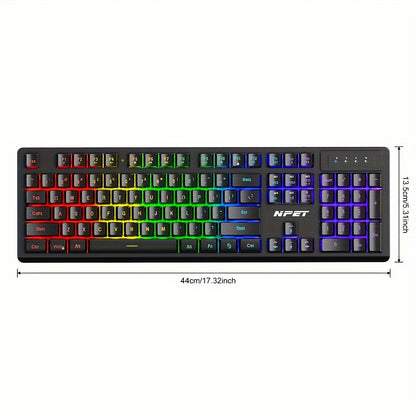 Wired Gaming Keyboard, LED Backlit,