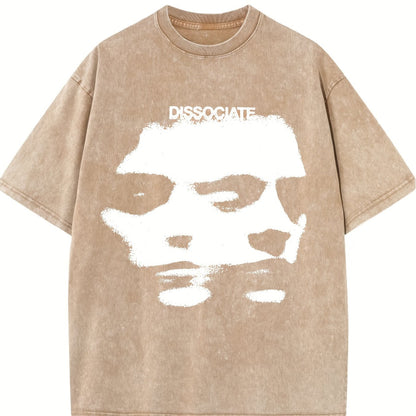 retro T-shirt, graphic men's and women's short-sleeved retro high-quality cotton men's T-shirt