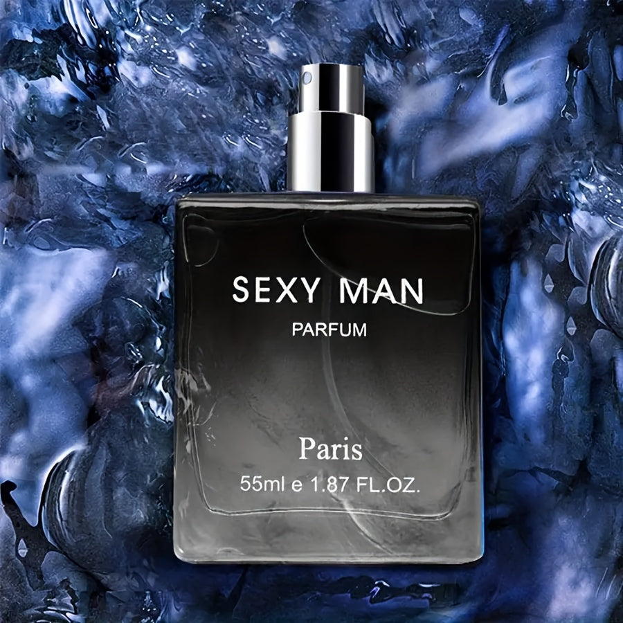 55ml Long-Lasting Eau De Parfum for Men - Refreshing Cologne Perfume with Seductive Scent,