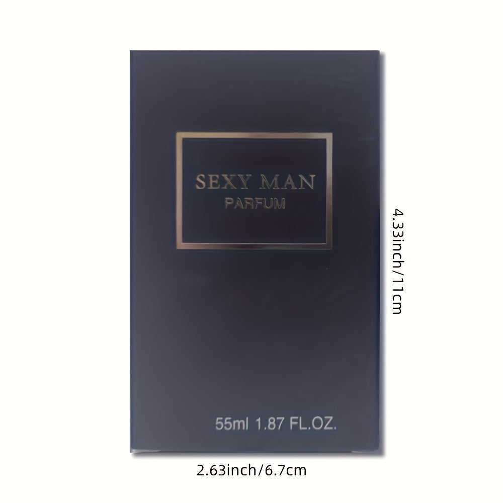 55ml Long-Lasting Eau De Parfum for Men - Refreshing Cologne Perfume with Seductive Scent,