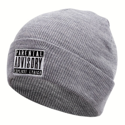 Graphic Beanie Solid Color Simple Beanies Casual Elastic Lightweight Skull Cap