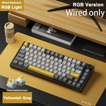 Wired Mechanical Gaming Keyboard with Volume Knob, South-Backlit LED