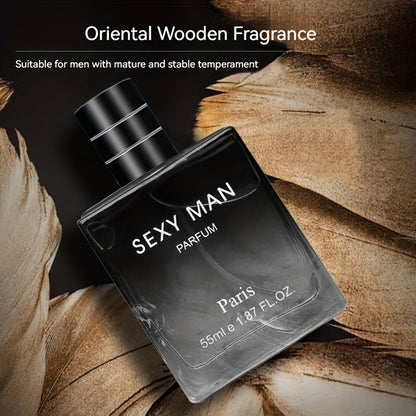 55ml Long-Lasting Eau De Parfum for Men - Refreshing Cologne Perfume with Seductive Scent,