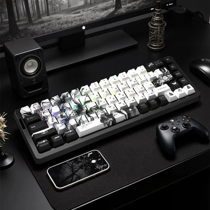Translucent Sublimation Cherry Height  Mechanical Gaming  Keyboard